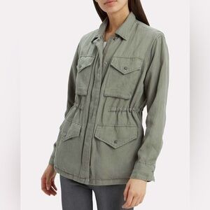 NWT Woken Rails Sage With Plaid Jayden Utility Jacket Small